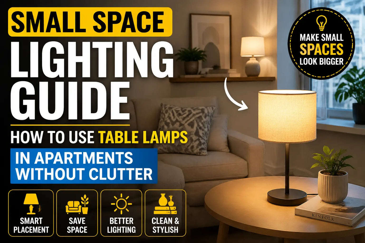 Small Space Lighting Guide: How to Use Table Lamps in Apartments Without Clutter